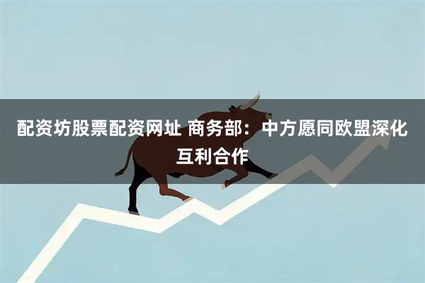 配资坊股票配资网址 商务部：中方愿同欧盟深化互利合作